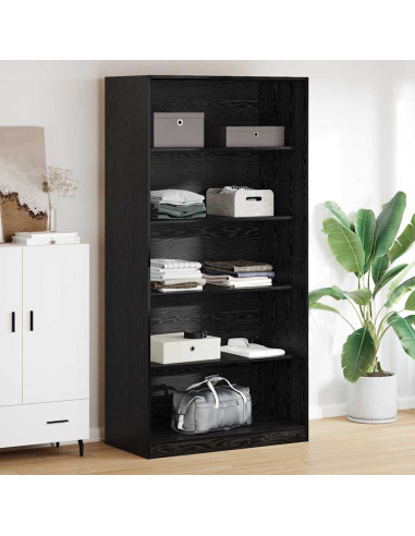 Guardaroba Rovere Nero 100 x 50 x 200 cm Legno multistrato