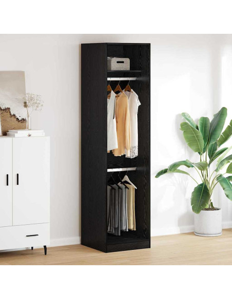 Guardaroba Rovere Nero 50 x 50 x 200 cm Legno multistrato