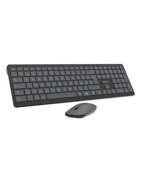 Vultech KM-851W tastiera Mouse incluso Ufficio Wireless a RF + USB QWERTY Italiano Nero