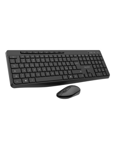 Vultech KM-841W tastiera Mouse incluso Ufficio Wireless a RF + USB QWERTY Italiano Nero