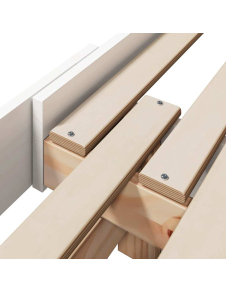 Struttura del letto Bianco 80 x 200 cm Legno multistrato