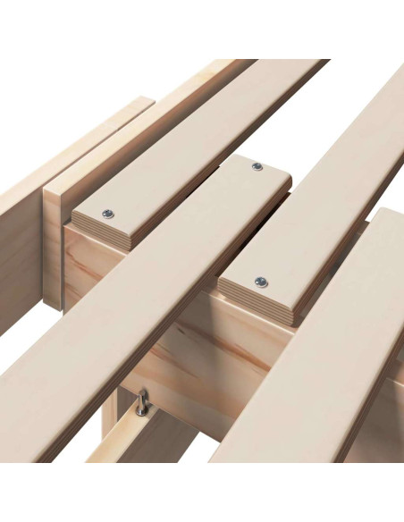 Struttura del letto Marrone 80 x 200 cm Legno multistrato