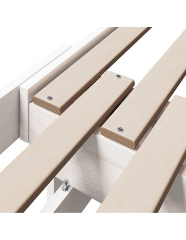 Struttura del letto Bianco 80 x 200 cm Legno multistrato
