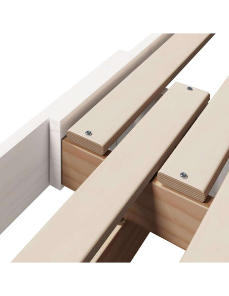 Struttura del letto Bianco 80 x 200 cm Legno multistrato