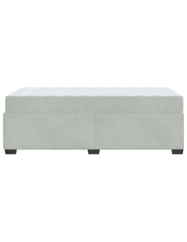 Struttura del letto Grigio chiaro 90 x 190 cm Tessuto