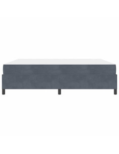 Struttura del letto Grigio scuro 180 x 200 cm Tessuto
