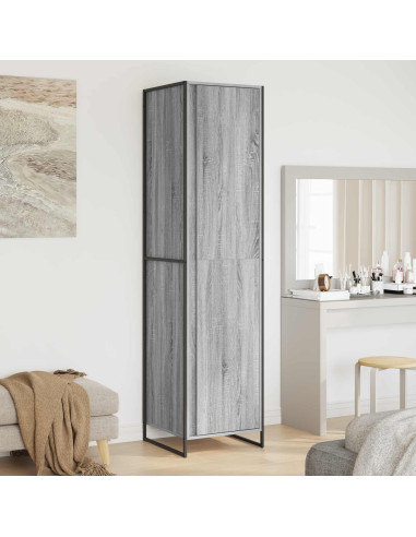 Armadio 2 pcs Grigio Sonoma 50 x 50 x 200 cm Legno multistrato