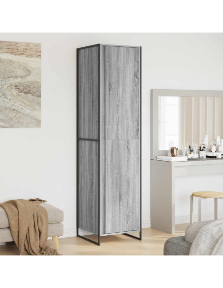 Armadio 2 pcs Grigio Sonoma 50 x 50 x 200 cm Legno multistrato