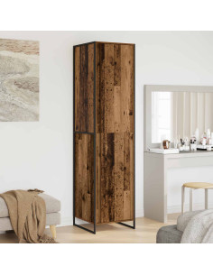 Armadio 2 pcs Legno vecchio 50 x 50 x 200 cm Legno multistrato