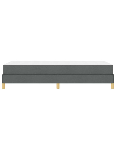 Letto a molle con materasso Grigio scuro 90 x 200 cm Tessuto