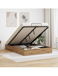 Letto ottomano Rovere artigianale 120 x 190 cm