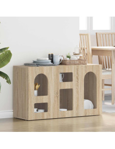 Credenza Rovere Sonoma 100 x 35 x 59 cm Legno multistrato