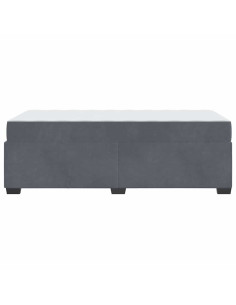 Struttura del letto Grigio scuro 100 x 200 cm Tessuto