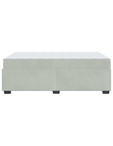 Struttura del letto Grigio chiaro 120 x 190 cm Tessuto