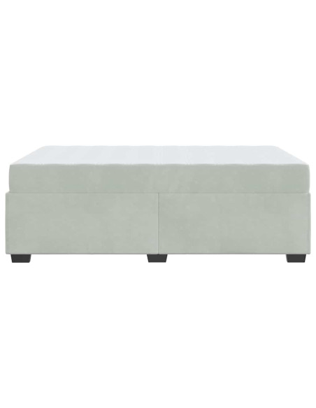 Struttura del letto Grigio chiaro 120 x 200 cm Tessuto