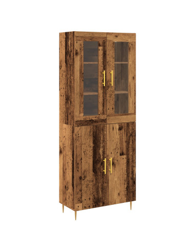 Credenza 2 pcs Legno vecchio Legno multistrato