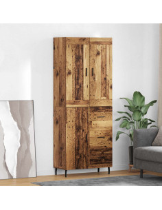 Credenza con cassetto 2 pcs Legno vecchio Legno multistrato