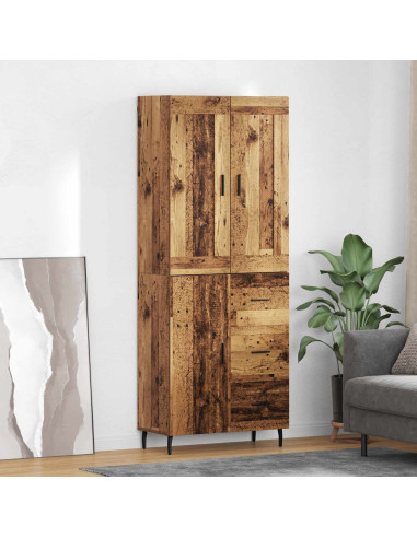 Credenza con cassetto 2 pcs Legno vecchio Legno multistrato