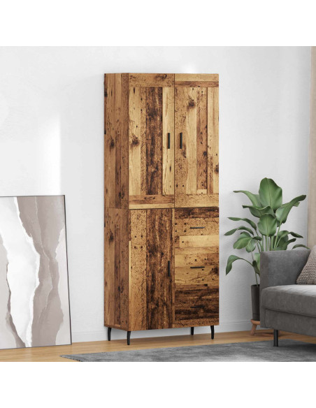 Credenza con cassetto 2 pcs Legno vecchio Legno multistrato