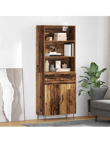 Credenza con cassetto 2 pcs Legno vecchio Legno multistrato