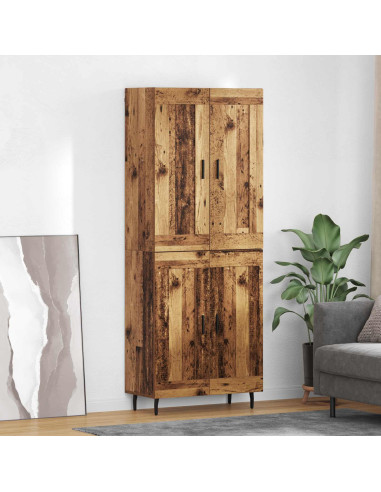 Credenza 2 pcs Legno vecchio Legno multistrato