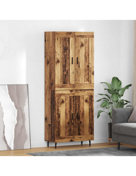 Credenza 2 pcs Legno vecchio Legno multistrato