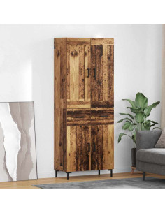 Credenza con cassetto 2 pcs Legno vecchio Legno multistrato
