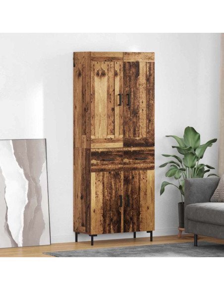 Credenza con cassetto 2 pcs Legno vecchio Legno multistrato