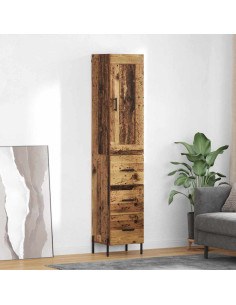 Credenza Legno vecchio 34,5 x 34 x 180 cm Legno multistrato