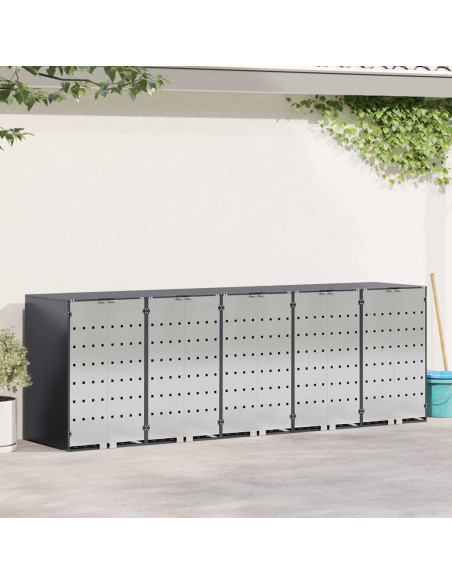 Contenitore per Rifiuti per 3 Bidoni 340 x 77.5 x 115.5 cm