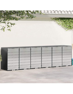 Contenitore per Rifiuti per 3 Bidoni 340 x 77.5 x 115.5 cm