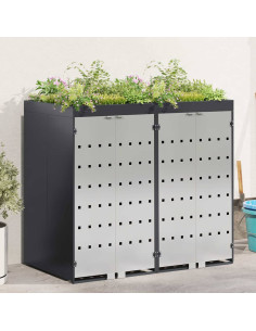 Contenitore per Rifiuti per 3 Bidoni 340 x 77.5 x 115.5 cm