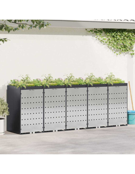 Contenitore per Rifiuti per 3 Bidoni 340 x 77.5 x 115.5 cm