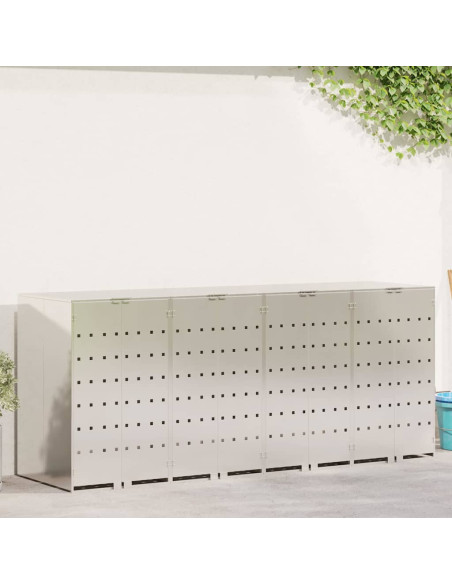 Contenitore per Rifiuti per 3 Bidoni 340 x 77.5 x 115.5 cm