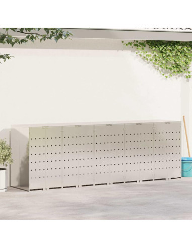 Contenitore per Rifiuti per 3 Bidoni 340 x 77.5 x 115.5 cm