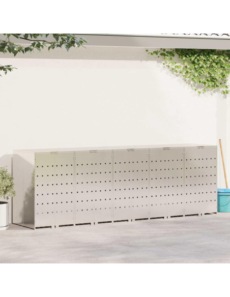 Contenitore per Rifiuti per 3 Bidoni 340 x 77.5 x 115.5 cm