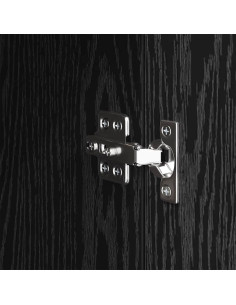 Credenza Rovere Nero 34,5 x 34 x 90 cm Legno multistrato