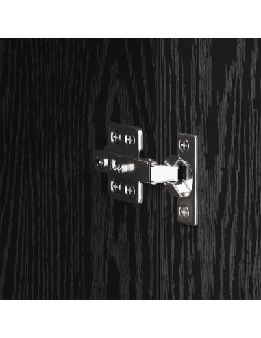 Credenza Rovere Nero 34,5 x 34 x 90 cm Legno multistrato
