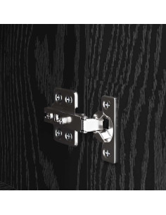 Credenza Rovere Nero 34,5 x 34 x 90 cm Legno multistrato