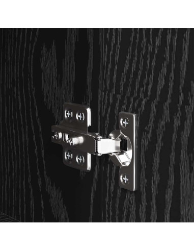 Credenza Rovere Nero 34,5 x 34 x 90 cm Legno multistrato