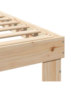 Struttura del letto Marrone 180 x 200 cm Pino massello