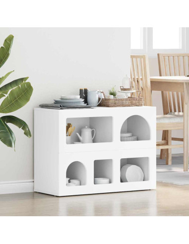 Credenza Bianco 80.5 x 35 x 59 cm Legno multistrato