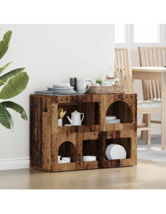 Credenza Legno vecchio 80.5 x 35 x 59 cm Legno multistrato