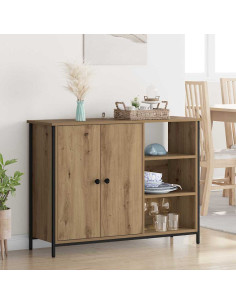 Credenza Rovere artigianale 100 x 33 x 75 cm Legno multistrato