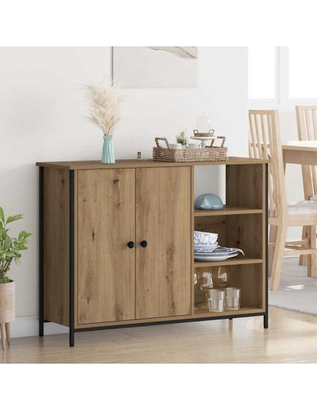 Credenza Rovere artigianale 100 x 33 x 75 cm Legno multistrato