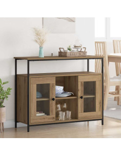 Credenza Rovere artigianale 100 x 35 x 80 cm Legno multistrato