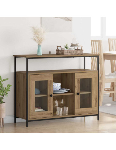 Credenza Rovere artigianale 100 x 35 x 80 cm Legno multistrato