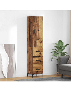 Credenza Legno vecchio 69,5 x 34 x 180 cm Legno multistrato
