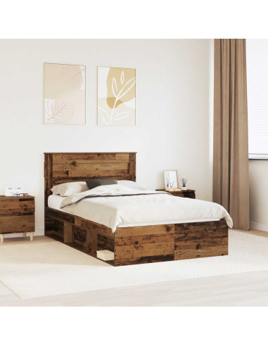 Struttura del letto Legno vecchio 120 x 200 cm Pino massello