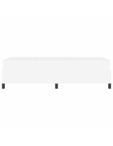 Struttura del letto con materasso Bianco 90 x 200 cm Tessuto